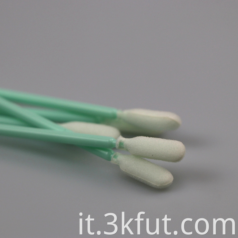 green handle cleanroom foam swab